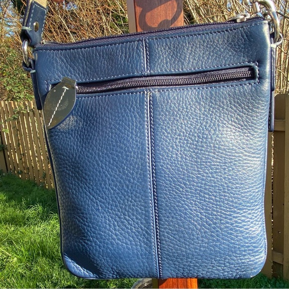 Coach Penelope Legacy Swingpack 42206 Navy Blue Pebbled Leather Crossbody Bag - Picture 5 of 12